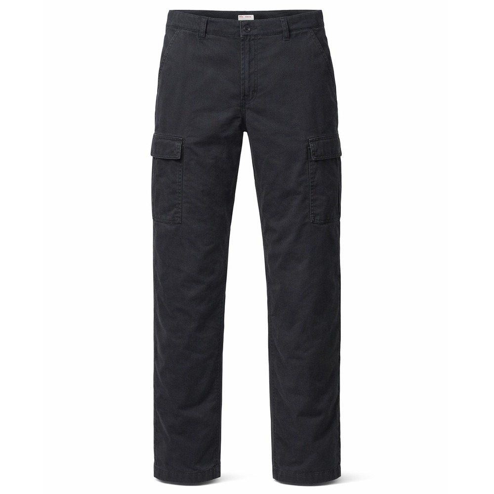 Wrangler Cargo Pants Mens 38x30 Black Relaxed Fit Cotton Stretch 1070ABWBL